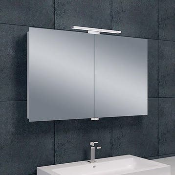 LED Spiegelkast 100x60cm | 6W 6400K | Alu | Stopcontact, Verzenden