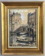Willem Witsen (1860-1923) - Stadgezicht vanuit de grachten, Antiek en Kunst