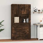 vidaXL Hoge kast bewerkt hout gerookt eikenkleurig, Verzenden, Nieuw