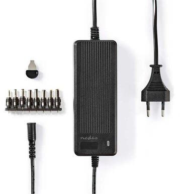 Nedis Universele Adapter – 60W – 6–16V DC – 8 Pluggen – Zwar, Verzenden, Nieuw