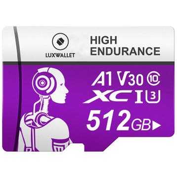 LUXWALLET XC U3 - 512 GB Micro SD Kaart  - TF  Klasse 10 -, Verzenden, Nieuw