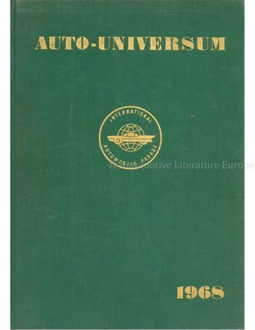 1968 AUTO UNIVERSUM JAARBOEK ENGELS