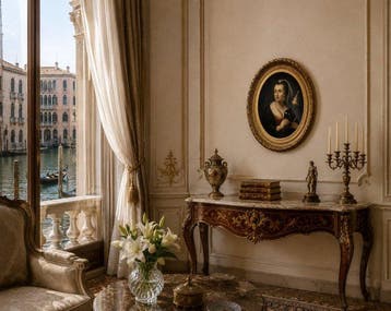 Escuela Barroca Veneciana (XVIII) - Retrato con Máscara - NO