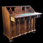 Secrétaire - Ronce de noyer - Orgelgebogen bureau secrétaire