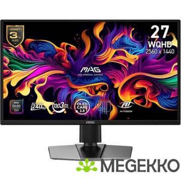 MSI MAG 272QP QD-OLED X24 27  Quad HD 240Hz QD-OLED Gaming, Verzenden, Nieuw
