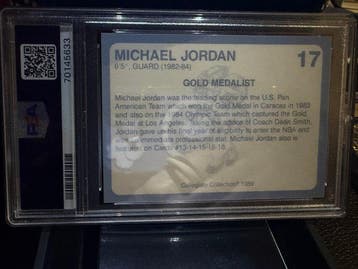 1989 Coca-Cola Collegiate Collection Michael Jordan #17 -, Nieuw