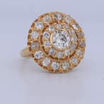 Bague de cocktail - 18 carats Or jaune - 5.00ct. tw. Diamant