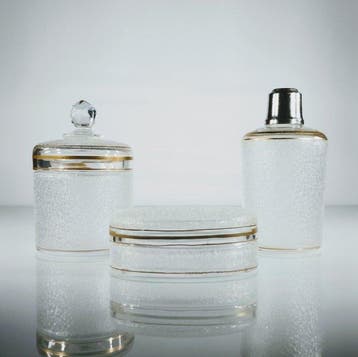 Art Nouveau Toiletset (3) - St. Louis - Kristal