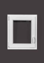 PVC raam draai kiep b60xh70 cm wit, Gevelraam of Ruit, Minder dan 80 cm, Minder dan 80 cm, Nieuw