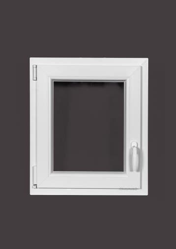 PVC raam draai kiep b60xh70 cm wit, Gevelraam of Ruit, Minder dan 80 cm, Minder dan 80 cm, Nieuw