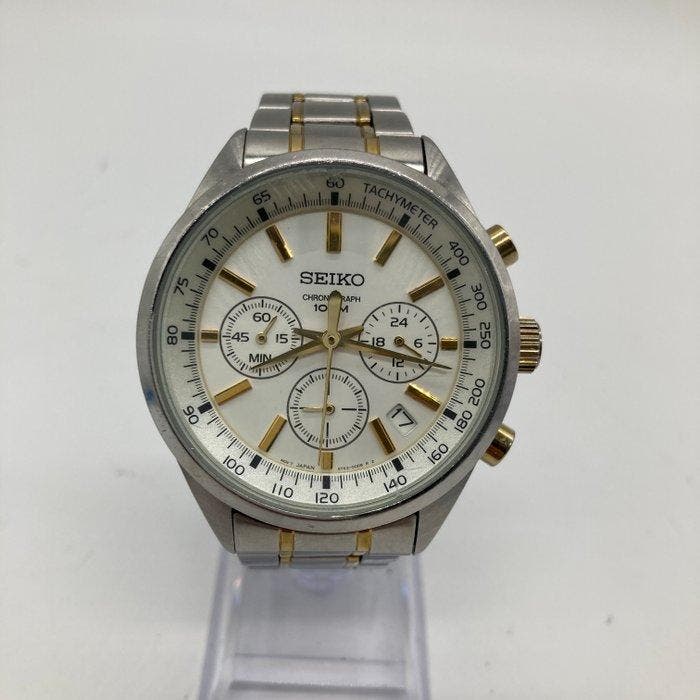 Seiko - Chronograph 100M - Zonder minimumprijs - Heren -, Bijoux, Sacs & Beauté, Montres | Anciennes | Antiquités