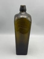 Antieke jenever fles - Fles - Glas - v. Hoytema & C, Antiek en Kunst