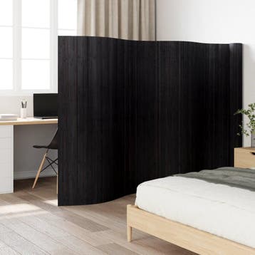 vidaXL Kamerscherm breedte 800 cm hoogte 165 cm bamboe zwart, Verzenden