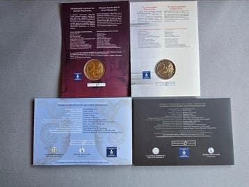 Griekenland. 2 Euro 2014/2016 (4 coins) (Zonder