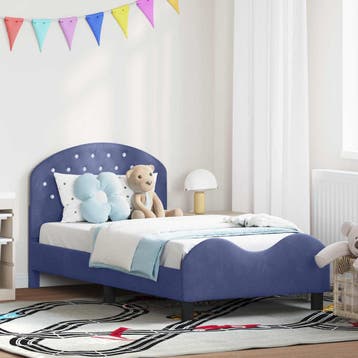Kinderbed Blauw 80x160cm | Retour deal | -34% korting, Verzenden, 70 tot 85 cm, Zo goed als nieuw, Lattenbodem