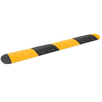 vidaXL Verkeersdrempel 226x32,5x4 cm rubber geel en zwart, Verzenden, Nieuw