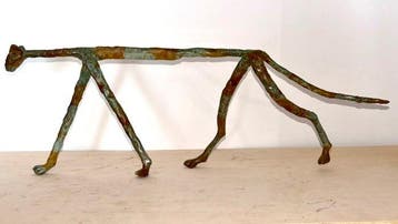 Abdoulaye Derme - sculptuur, Guépard ou un Léopard en