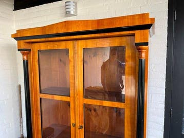 Boekenkast - Kersenhout - Biedermeier Duits