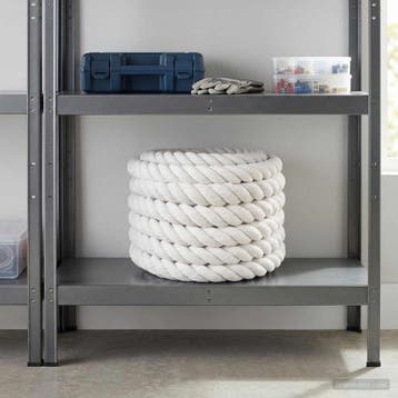 vidaXL Katoenen Touw 36 mm 10 m Wit 100% katoen, Verzenden