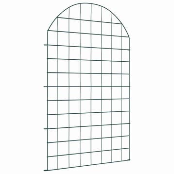 vidaXL Vijverhekset 8 st 50 x 80 cm Staal Groen, Verzenden, Nieuw