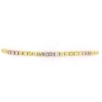 Bracelet de tennis - 14 carats Or jaune - 3.39ct. tw. Jaune