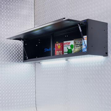 Datona Hangkast 136 cm met LED-verlichting - brede, Ophalen of Verzenden