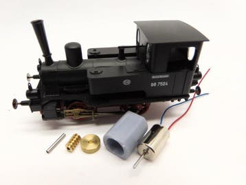 micromotor HF009C motor ombouwset voor Fleischmann BR 98.75, Overige merken, Gelijkstroom, Verzenden, Overige typen