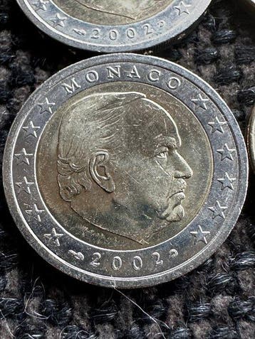 Monaco. Series 10 Cent - 2 Euro 2002 (4 series) (Zonder