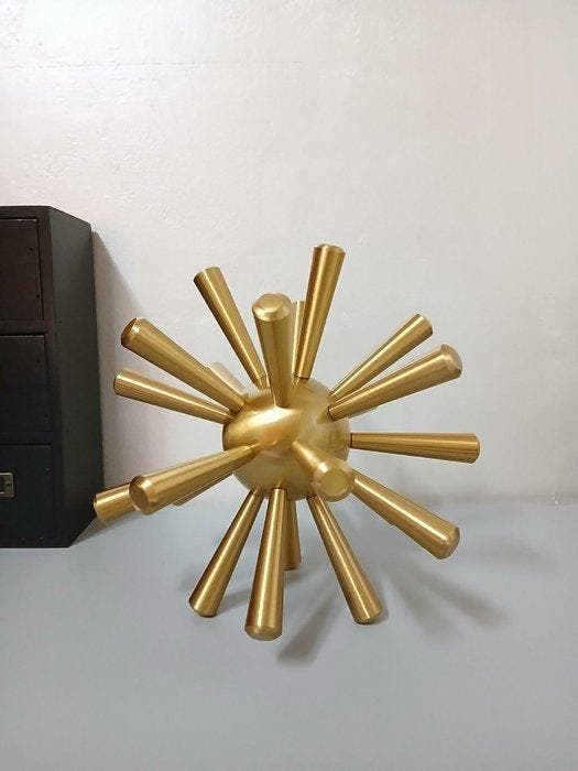 sculptuur, Oursin, grand modèle - 23 cm - Metaal, Antiquités & Art, Art | Objets design