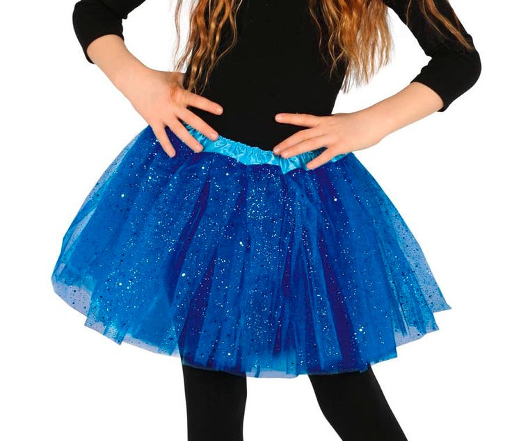Donkerblauwe Tutu Glitter 30cm, Hobby & Loisirs créatifs, Articles de fête, Envoi