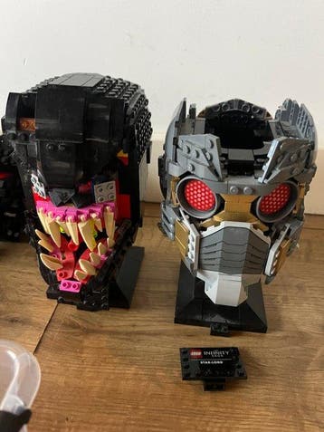 Lego Set - Marvel, Star Wars - 4x Lego Helmen, Nieuw