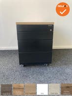 Ahrend Ladeblok - 57x42x76cm - Zwart - 4 lades - Zwart metal, Werkplek, Ophalen of Verzenden, Gebruikt, Kast