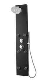 Douchepaneel Valencia Zwart Regendouche Mengkraan, Verzenden