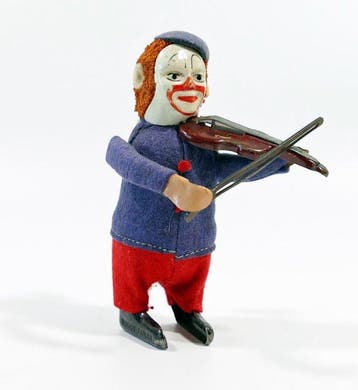 Schuco - Schuco 986/2 danserfiguur clown met viool -