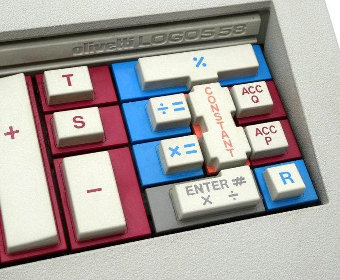 Mario Bellini - Olivetti, Logos 58 - Rekenmachine -, Antiquités & Art, Art | Objets design