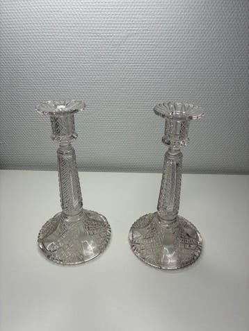 Val Saint Lambert - Kaarsenhouder (2) - Glas