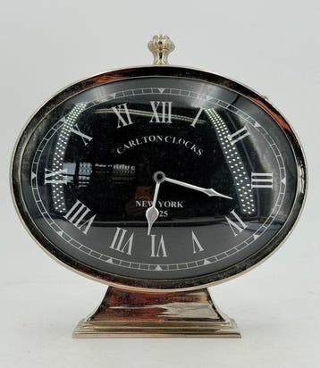 Klok - Vintage Staal - 1980-1990 - Carlton Clocks