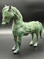 sculptuur, Cheval de bronze - 22 cm - Brons - 1880
