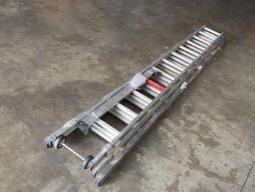 Veiling - Smartlevel schuifladder 3x12 treden Pro, Doe-het-zelf en Bouw, Ladders en Trappen, Nieuw