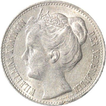 Nederland. Wilhelmina. 1/2 Gulden 1898 ZELDZAAM KWALITEIT