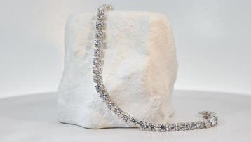 Zonder minimumprijs - Armband - 14 karaat Witgoud - 5.03ct.