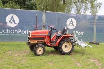 Veiling: Minitractor Yanmar F13 ED Diesel met Manegevlakker, Ophalen