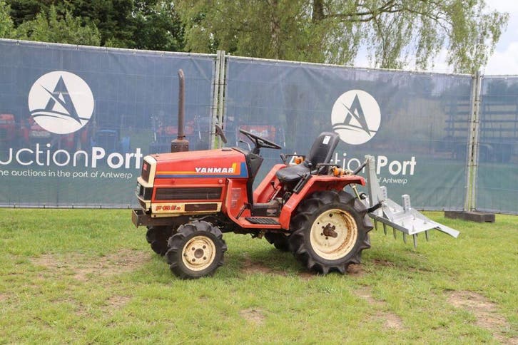 Veiling: Minitractor Yanmar F13 ED Diesel met Manegevlakker, Articles professionnels, Agriculture | Tracteurs, Enlèvement