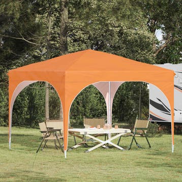 vidaXL Pop-up Feesttent 290 x 290 x 245 cm Oranje, Verzenden