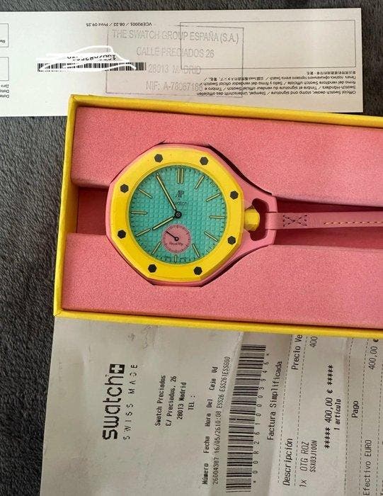 Swatch - Audemars Piguet x Swatch - Royal Pop - Otg Roz -, Handtassen en Accessoires, Horloges | Heren