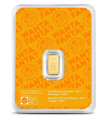 Wereldwijd. Gold Bar (34) 2026 – Fanta – 1 g Gold Bar – Au