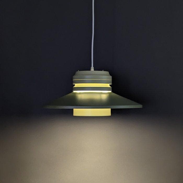 Lamp - Aluminium - Deense design hanglamp, Antiek en Kunst, Antiek | Verlichting
