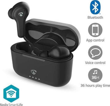 Nedis Draadloze Oordopjes – Bluetooth – 36 u – Touch Control, Verzenden, Nieuw