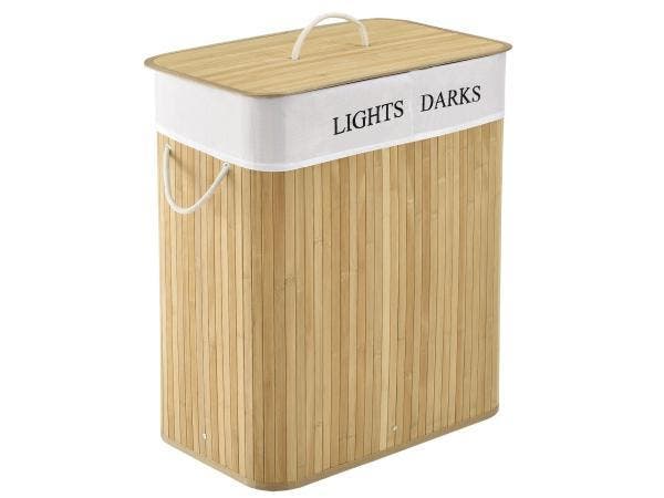 Veiling - Bamboe Wasmand Curly - 100 L - Natuur, Huis en Inrichting, Overige Huis en Inrichting