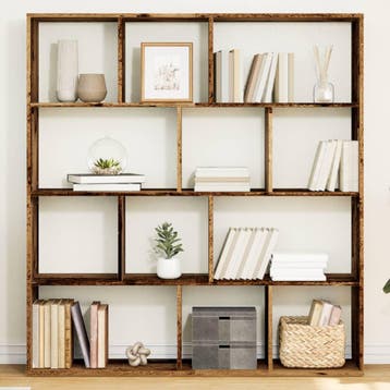 vidaXL Boekenkast 132x29x141,5 cm bewerkt hout oud, Verzenden